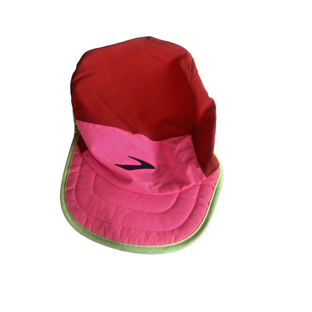 NWT Brooks Lightweight Packable Running Hat Reflective Pink One Size Fits All cl